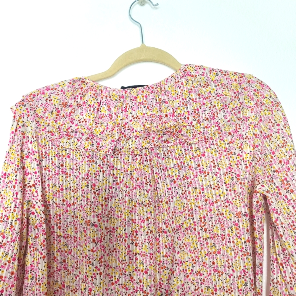 J.CREW Ruffle Top in Field Day Floral Print Blouse - Picture 9 of 9